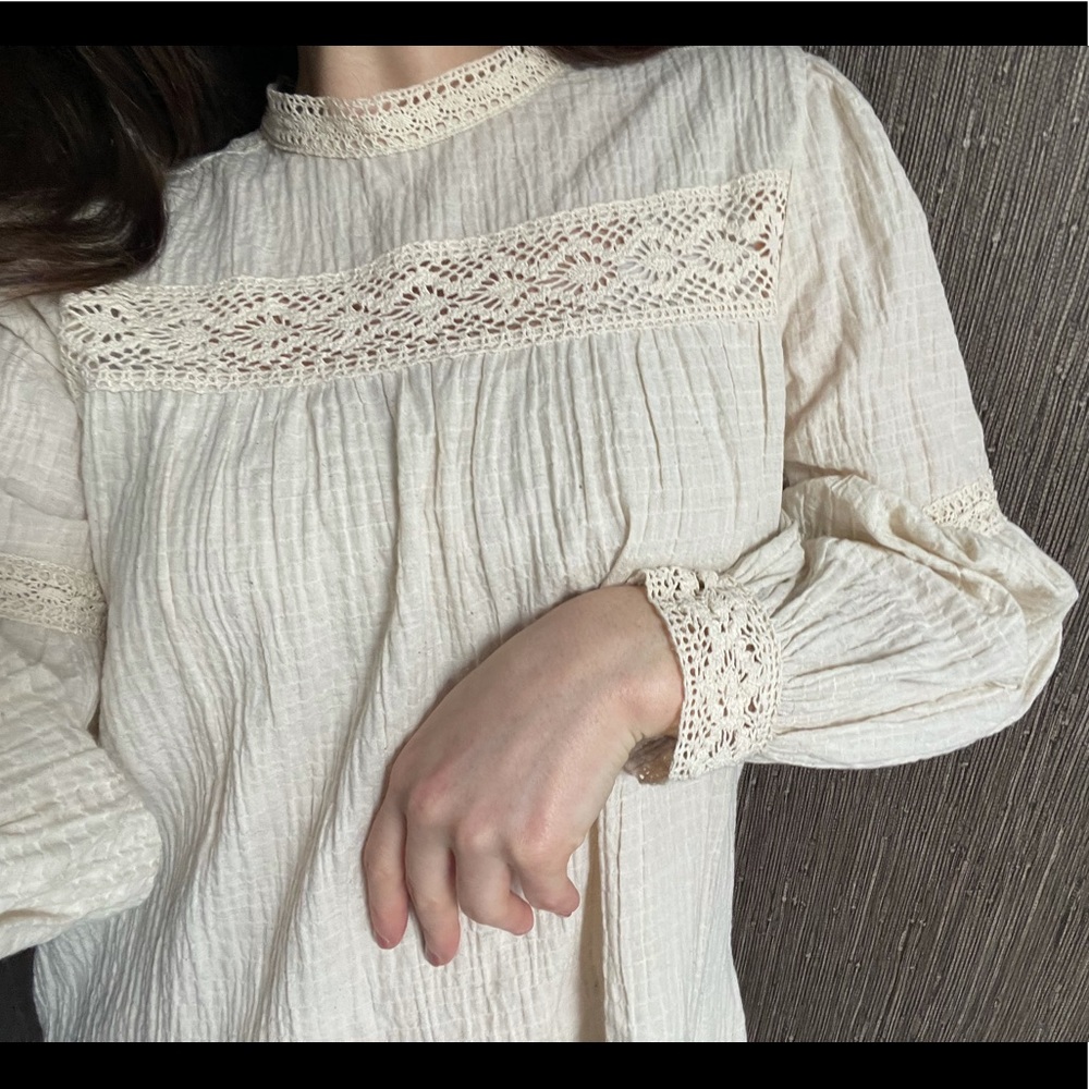 ZARA bohemian beige long top!